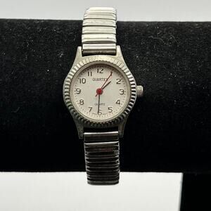 Silver quartex watch